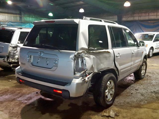 5FNYF28218B024842 - 2008 HONDA PILOT VP SILVER photo 4