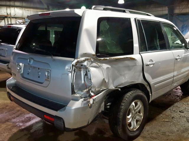 5FNYF28218B024842 - 2008 HONDA PILOT VP SILVER photo 9