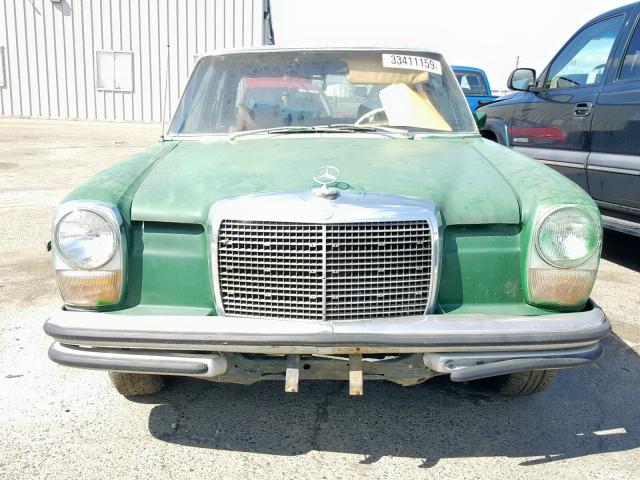 11401112009510 - 1972 MERCEDES-BENZ 260 GREEN photo 9