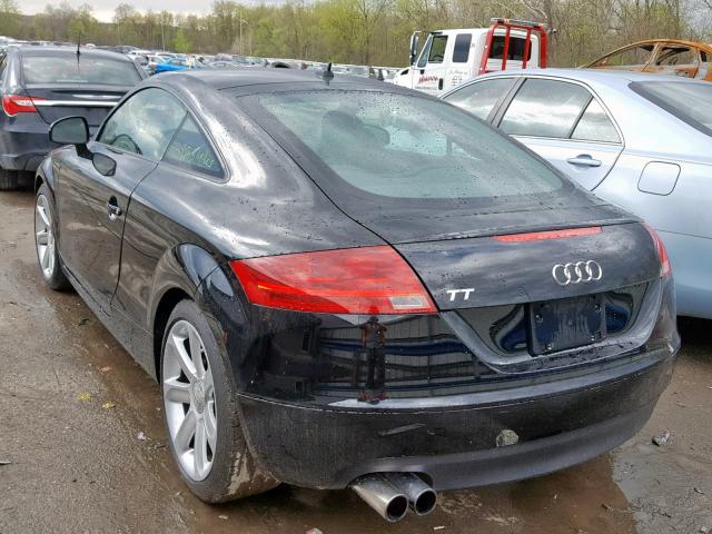 TRUAF38J581002212 - 2008 AUDI TT 2.0T BLACK photo 3