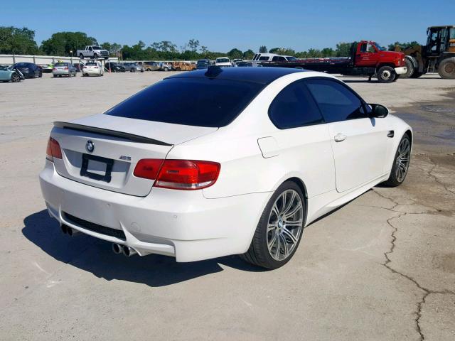 WBSWD93548PY42121 - 2008 BMW M3 WHITE photo 4