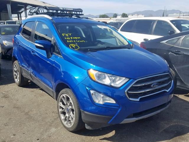 MAJ6P1WL7JC184002 - 2018 FORD ECOSPORT T BLUE photo 1