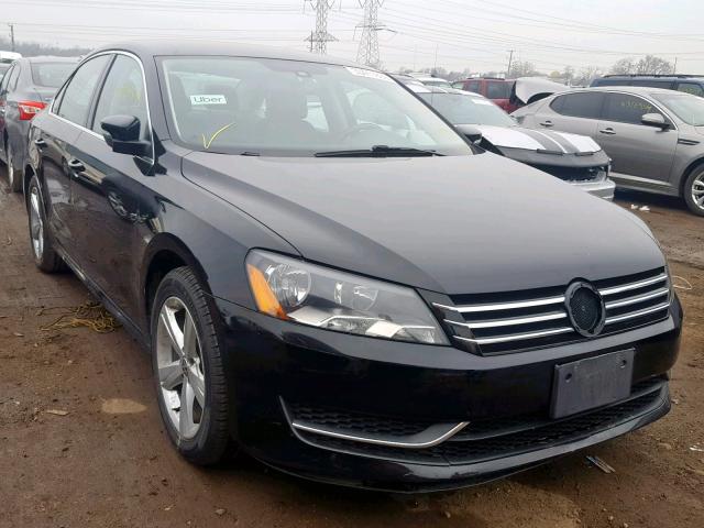 1VWBP7A33DC092731 - 2013 VOLKSWAGEN PASSAT SE BLACK photo 1