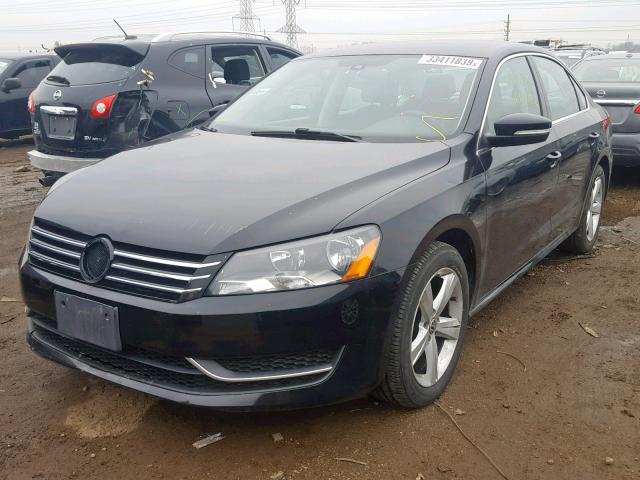 1VWBP7A33DC092731 - 2013 VOLKSWAGEN PASSAT SE BLACK photo 2