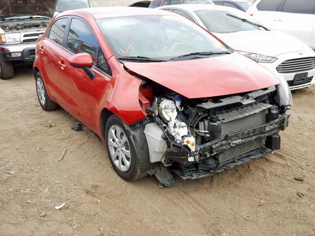 KNADM5A32F6500062 - 2015 KIA RIO LX RED photo 1