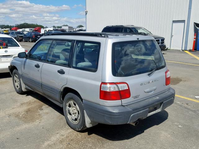 JF1SF63552H723127 - 2002 SUBARU FORESTER L SILVER photo 3