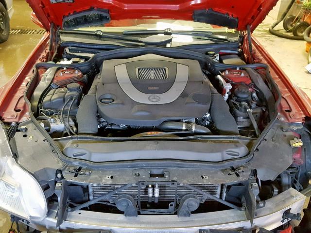 WDBSK71F59F143081 - 2009 MERCEDES-BENZ SL 550 RED photo 7