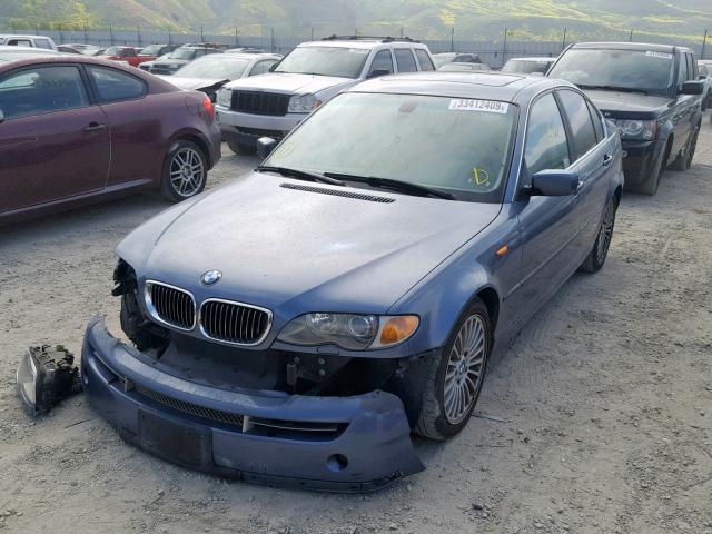 WBAEV53463KM32858 - 2003 BMW 330 I BLUE photo 2