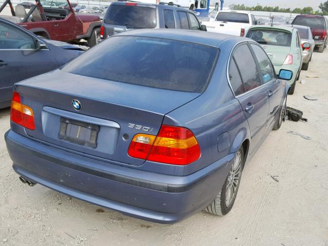 WBAEV53463KM32858 - 2003 BMW 330 I BLUE photo 4