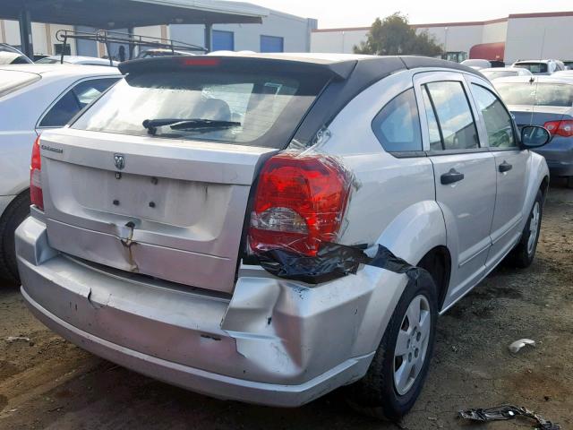 1B3HB28B57D269288 - 2007 DODGE CALIBER SILVER photo 4