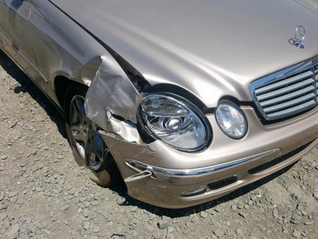 WDBUF65J64A496523 - 2004 MERCEDES-BENZ E 320 BEIGE photo 9