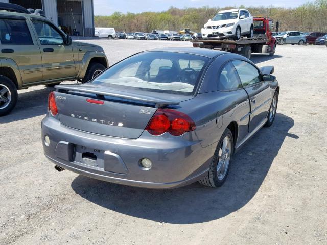 4B3AG52H13E140825 - 2003 DODGE STRATUS R/ GRAY photo 4