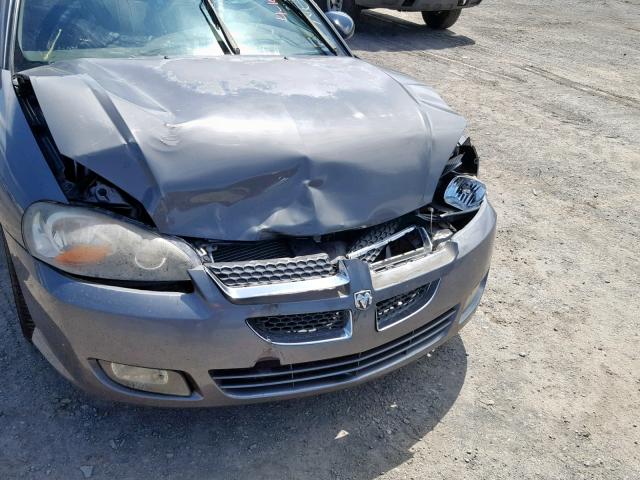 4B3AG52H13E140825 - 2003 DODGE STRATUS R/ GRAY photo 9