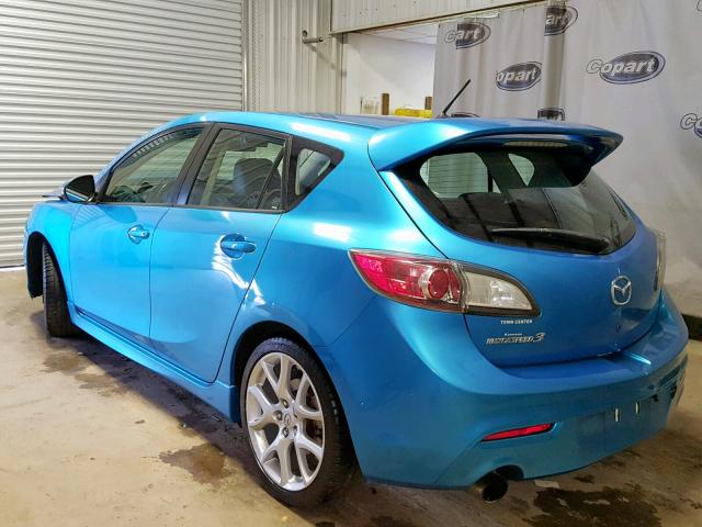 JM1BL1H31A1301599 - 2010 MAZDA SPEED 3 BLUE photo 3