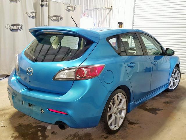 JM1BL1H31A1301599 - 2010 MAZDA SPEED 3 BLUE photo 4