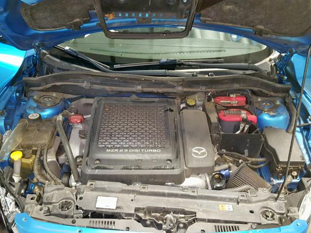 JM1BL1H31A1301599 - 2010 MAZDA SPEED 3 BLUE photo 7