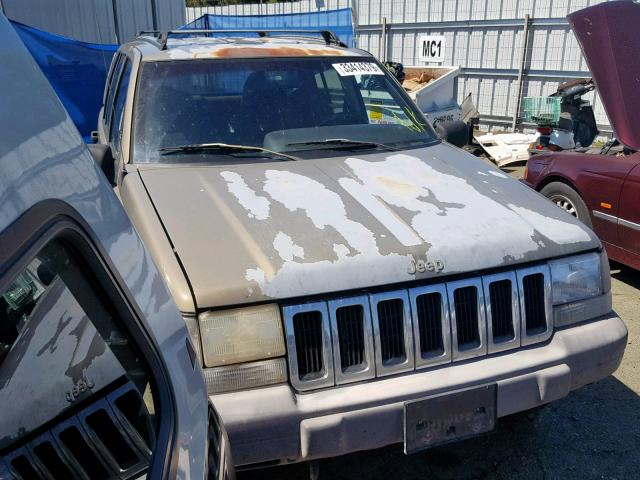 1J4GZ58Y8TC227803 - 1996 JEEP GRAND CHER BEIGE photo 1