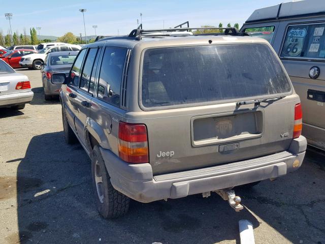 1J4GZ58Y8TC227803 - 1996 JEEP GRAND CHER BEIGE photo 3