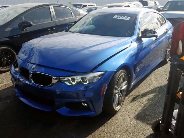 WBA4B1C51GG242514 - 2016 BMW 435 I BLUE photo 2