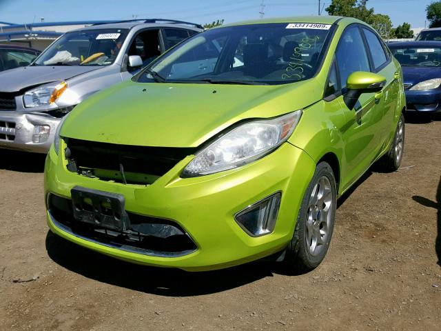 3FADP4CJ0CM173758 - 2012 FORD FIESTA SEL GREEN photo 2