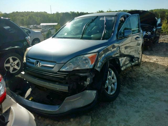 JHLRE38768C031682 - 2008 HONDA CR-V EXL BLUE photo 2