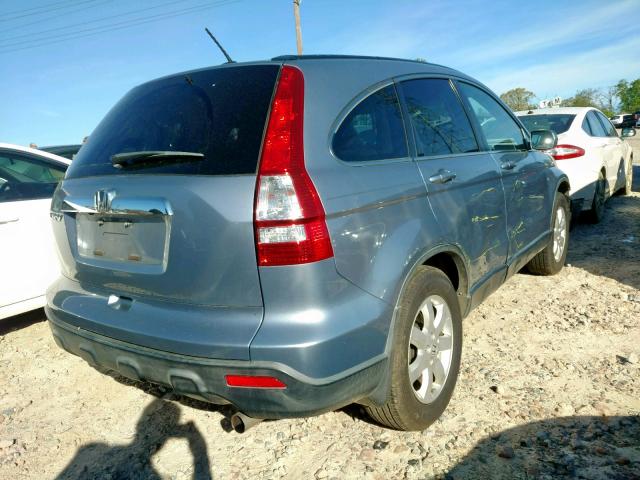 JHLRE38768C031682 - 2008 HONDA CR-V EXL BLUE photo 4