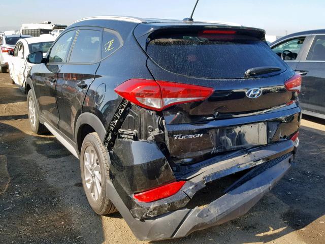 KM8J33A46HU491432 - 2017 HYUNDAI TUCSON LIM BLACK photo 3