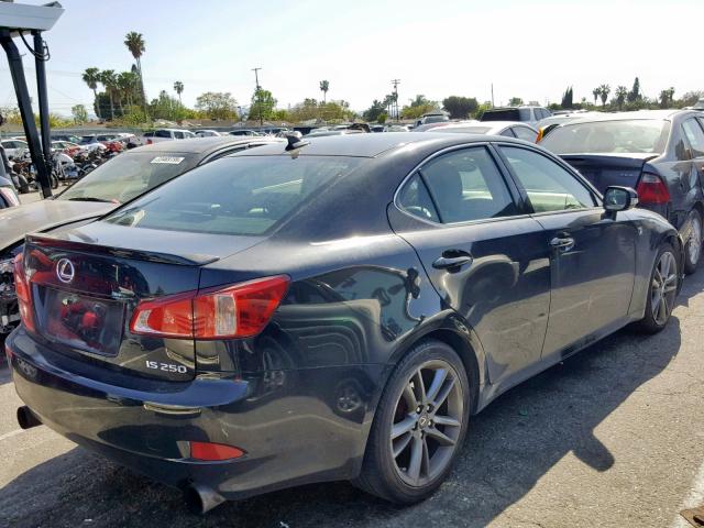 JTHBF5C22B5140881 - 2011 LEXUS IS 250 BLACK photo 4