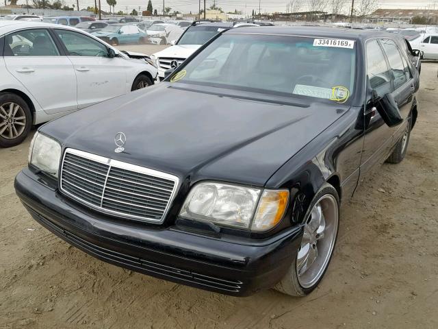 WDBGA51G1VA363377 - 1997 MERCEDES-BENZ S 500 BLACK photo 2