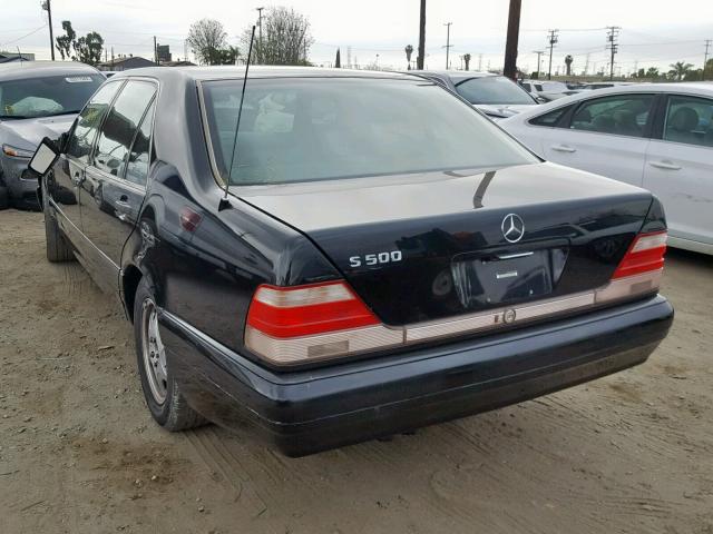 WDBGA51G1VA363377 - 1997 MERCEDES-BENZ S 500 BLACK photo 3