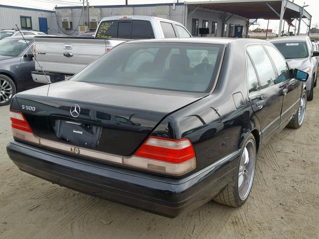 WDBGA51G1VA363377 - 1997 MERCEDES-BENZ S 500 BLACK photo 4