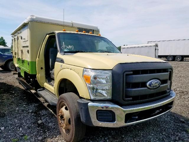 1FDUF5GT5BEC38036 - 2011 FORD F550 SUPER YELLOW photo 1