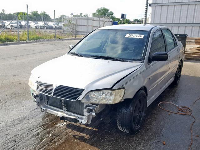 JA3AJ26E53U115043 - 2003 MITSUBISHI LANCER ES SILVER photo 2