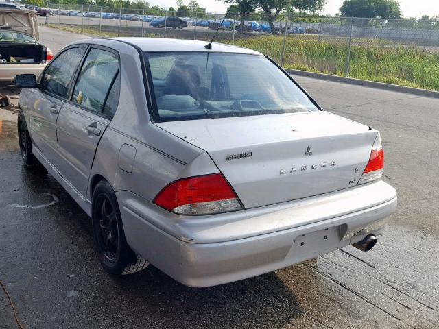 JA3AJ26E53U115043 - 2003 MITSUBISHI LANCER ES SILVER photo 3