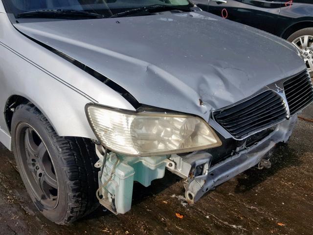 JA3AJ26E53U115043 - 2003 MITSUBISHI LANCER ES SILVER photo 9