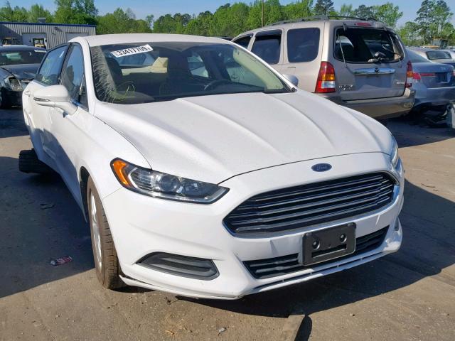 1FA6P0H75E5373414 - 2014 FORD FUSION SE WHITE photo 1