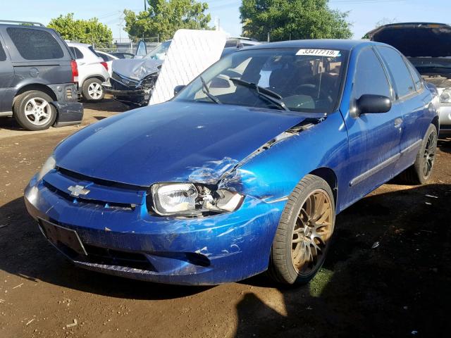 1G1JF52F047299867 - 2004 CHEVROLET CAVALIER L BLUE photo 2