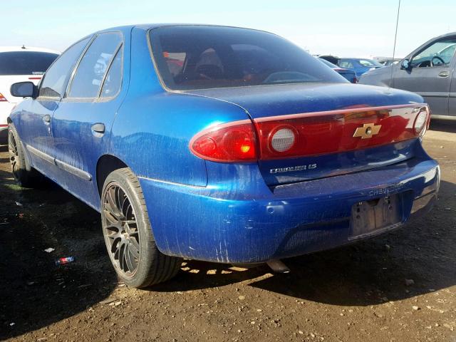 1G1JF52F047299867 - 2004 CHEVROLET CAVALIER L BLUE photo 3