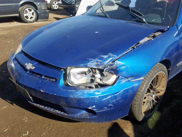 1G1JF52F047299867 - 2004 CHEVROLET CAVALIER L BLUE photo 9