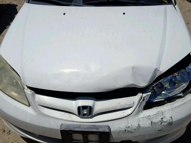 2HGES163X4H591545 - 2004 HONDA CIVIC DX V WHITE photo 7