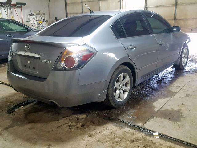 1N4CL21E89C178654 - 2009 NISSAN ALTIMA HYB GRAY photo 4