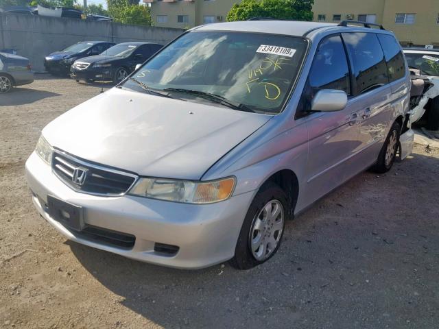 5FNRL18654B142784 - 2004 HONDA ODYSSEY EX SILVER photo 2