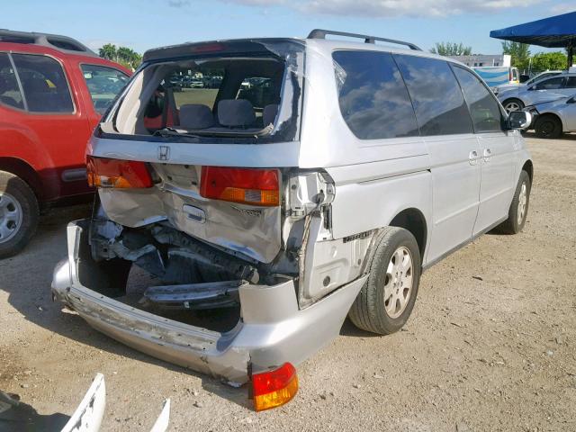 5FNRL18654B142784 - 2004 HONDA ODYSSEY EX SILVER photo 4