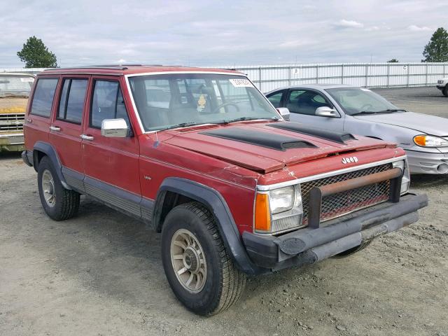 1J4FJ58L2KL547902 - 1989 JEEP CHEROKEE L RED photo 1