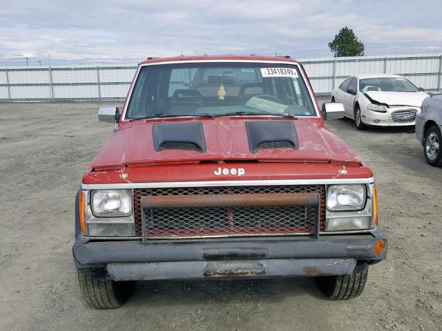 1J4FJ58L2KL547902 - 1989 JEEP CHEROKEE L RED photo 9