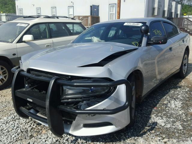 2C3CDXAT8FH928764 - 2015 DODGE CHARGER PO WHITE photo 2