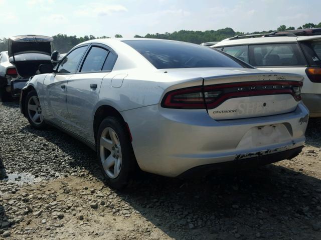 2C3CDXAT8FH928764 - 2015 DODGE CHARGER PO WHITE photo 3