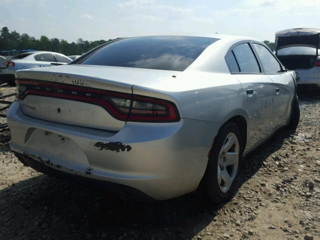 2C3CDXAT8FH928764 - 2015 DODGE CHARGER PO WHITE photo 4