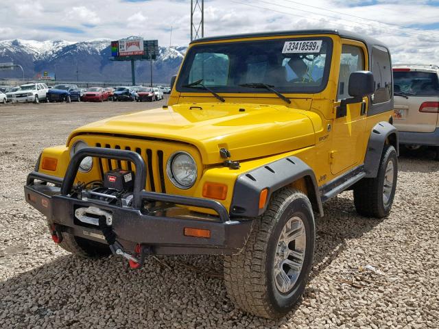 1J4FA49S46P727090 - 2006 JEEP WRANGLER / YELLOW photo 2