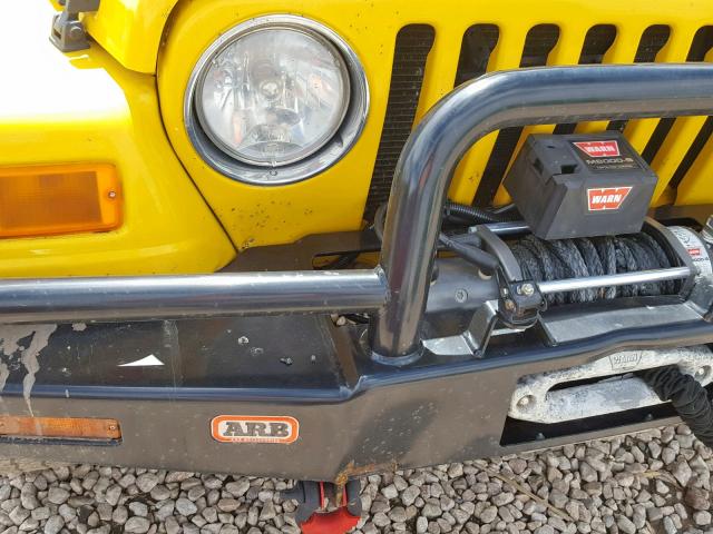 1J4FA49S46P727090 - 2006 JEEP WRANGLER / YELLOW photo 9